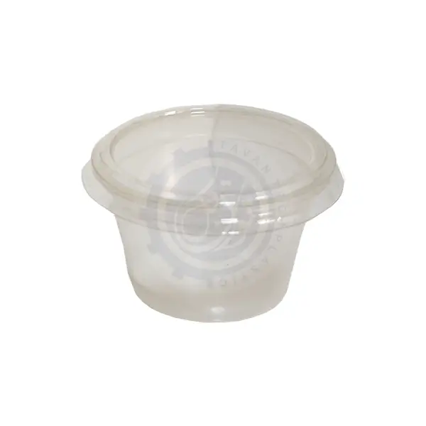 سس کاپ ۴ انسی PP با درب PET دهانه ۷۵ سلفون