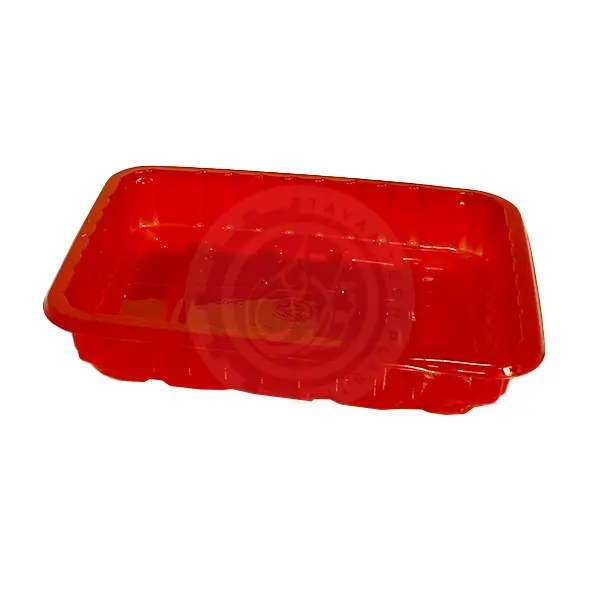 ظرف گوشتی 18*14*3.5 سانتی متر PP ( بلدرچینی )